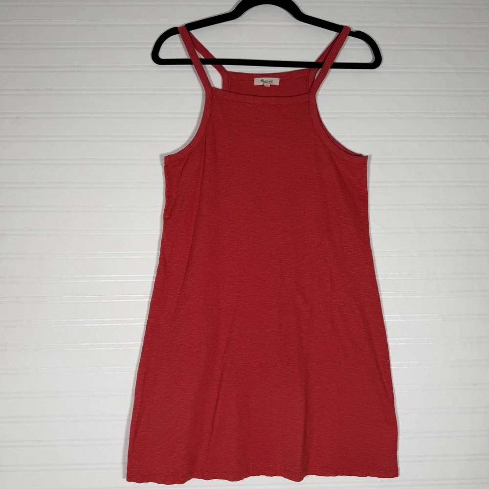 Madewell Tank Top mini dress‎ rust small Casual layer knit coastal boho beach
